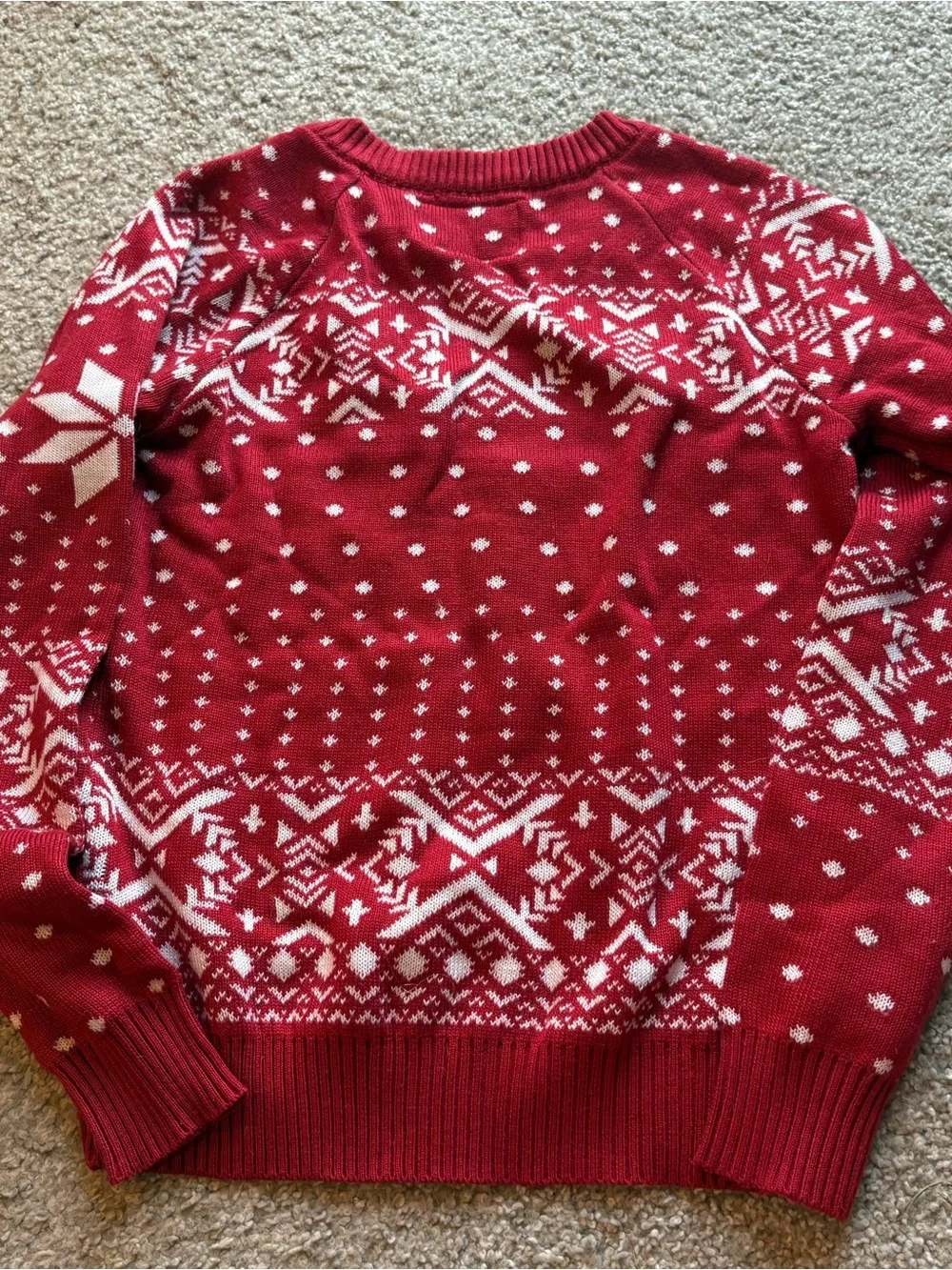 Indiana Hoosiers Ugly Christmas Sweater Medium V-neck Red Women’s